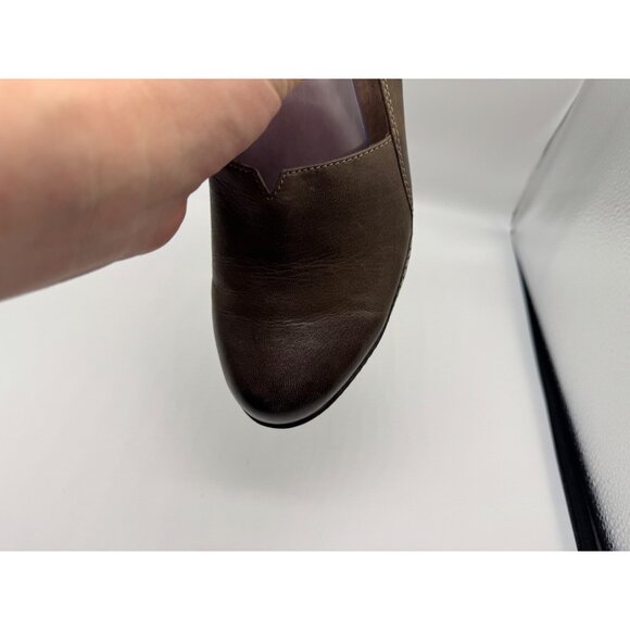 Dansko Liliana Clog Slip On Shoes Women's 42/12 Brown Leather Wedge Hidden Heel - Picture 6 of 14